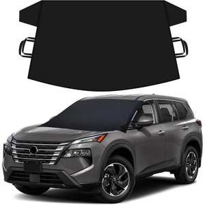 EcoNour Snow Cover for Toyota Tacoma | Heavy-Duty Windshield Cover for Ice and Snow Protection | 600D Oxford Winter Car Cover with S-Hook Straps(Fit for Nissan Rogue)