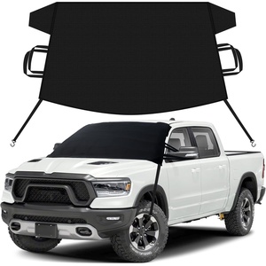 EcoNour Snow Cover for Toyota Tacoma | Heavy-Duty Windshield Cover for Ice and Snow Protection | 600D Oxford Winter Car Cover with S-Hook Straps(Fit for Ram Truck)