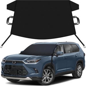 EcoNour Snow Cover for Toyota Tacoma | Heavy-Duty Windshield Cover for Ice and Snow Protection | 600D Oxford Winter Car Cover with S-Hook Straps(Fit for Toyota Highlander)