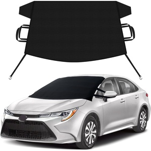 EcoNour Snow Cover for Toyota Tacoma | Heavy-Duty Windshield Cover for Ice and Snow Protection | 600D Oxford Winter Car Cover with S-Hook Straps(Fit for Toyota Corolla)