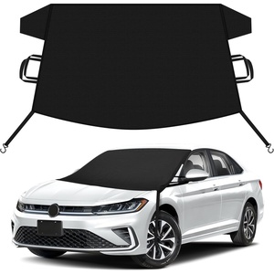 EcoNour Snow Cover for Toyota Tacoma | Heavy-Duty Windshield Cover for Ice and Snow Protection | 600D Oxford Winter Car Cover with S-Hook Straps(Fit for Volkswagen Jetta)