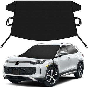 EcoNour Snow Cover for Toyota Tacoma | Heavy-Duty Windshield Cover for Ice and Snow Protection | 600D Oxford Winter Car Cover with S-Hook Straps(Fit for Volkswagen Tiguan)