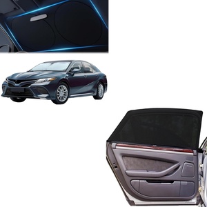 EcoNour Sunshade for Car Windshield with Mirror Cut + Car Window Screens for Camping (Pack of 2)