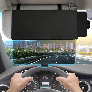 EcoNour Upgraded Car Visor Extender Sun Blocker | Polarized Anti-Glare Car | Windshield Visor Extension Offers Sun Glare Protection for Safe Driving | Driver and Passenger Side Sun Visor Extender(Transparent – Polarized)