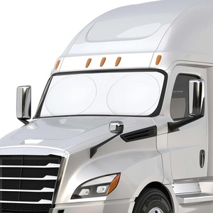 EcoNour Windshield Sun Shade Fit for 2013-2024 2025 2026 Peterbilt 579 Sun Shade, Front Window Sun Visor, UV Protection, Heat Blocker, Foldable Car Accessories(Fit for Freightliner Cascadia 2008–2026)