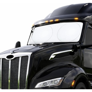 EcoNour Windshield Sun Shade Fit for 2013-2024 2025 2026 Peterbilt 579 Sun Shade, Front Window Sun Visor, UV Protection, Heat Blocker, Foldable Car Accessories(Fit for Peterbilt 579 2013–2026)