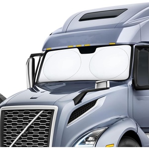 EcoNour Windshield Sun Shade Fit for 2013-2024 2025 2026 Peterbilt 579 Sun Shade, Front Window Sun Visor, UV Protection, Heat Blocker, Foldable Car Accessories(Fit for Volvo VNL Series 2018–2026)
