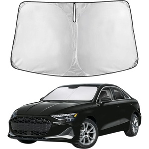 EcoNour Windshield Sunshade Compatible for Audi A3 2022-2023 2024 2025 | Sun Visor for Front Windshield & Window Sun Shade Cover, UV Heat Blocker & Protector, Car Accessories