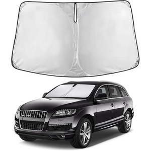 EcoNour Windshield Sunshade Compatible for Audi Q7 2007-2013 2014 2015 | Sun Visor for Front Windshield & Window Sun Shade Cover, UV Heat Blocker & Protector, Car Accessories