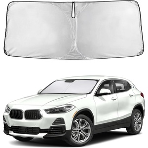 EcoNour Windshield Sunshade Compatible for BMW X2 2018-2021 2022 2023 | Sun Visor for Front Windshield & Window Sun Shade Cover, UV Heat Blocker & Protector, Car Accessories