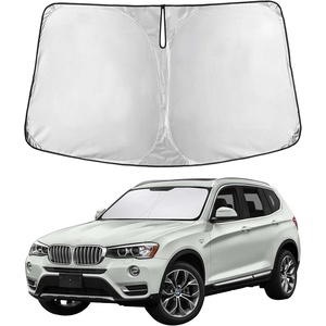 EcoNour Windshield Sunshade Compatible for BMW X3 2011-2015 2016 2017 | Sun Visor for Front Windshield & Window Sun Shade Cover, UV Heat Blocker & Protector, Car Accessories