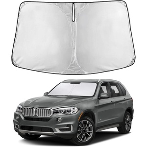 EcoNour Windshield Sunshade Compatible for BMW X5 2014-2016 2017 2018 | Sun Visor for Front Windshield & Window Sun Shade Cover, UV Heat Blocker & Protector, Car Accessories