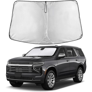 EcoNour Windshield Sunshade Compatible for Chevrolet Tahoe 2021-2025 2026 | Sun Visor for Front Windshield & Window Sun Shade Cover, UV Heat Blocker & Protector, Car Accessories