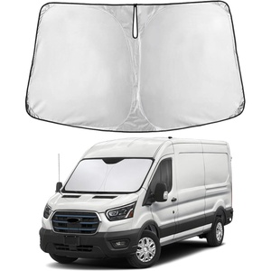 EcoNour Windshield Sunshade Compatible for Ford ETransit 2022-2025 2026 | Sun Visor for Front Windshield & Window Sun Shade Cover, UV Heat Blocker & Protector, Car Accessories
