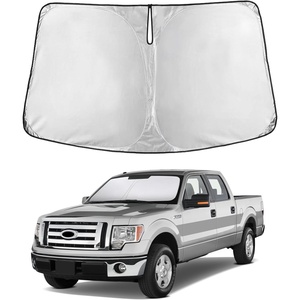 EcoNour Windshield Sunshade Compatible for Ford F150 2009-2012 2013 2014 | Sun Visor for Front Windshield & Window Sun Shade Cover, UV Heat Blocker & Protector, Car Accessories