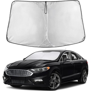 EcoNour Windshield Sunshade Compatible for Ford Fusion 2013-2019 2020 2021 | Sun Visor for Front Windshield & Window Sun Shade Cover, UV Heat Blocker & Protector, Car Accessories