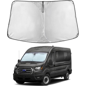 EcoNour Windshield Sunshade Compatible for Ford Transit 2015-2024 2025 2026 | Wagon XL,Wagon XLT Cargo Vehicle,Connect Van XL Sun Visor for Front Window Sun Cover, Heat Protector, Car Accessories