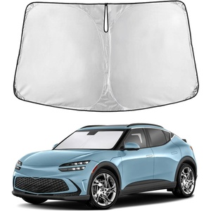 EcoNour Windshield Sunshade Compatible for Genesis GV60 2023-2024 2025 2026 | Sun Visor for Front Windshield & Window Sun Shade Cover, UV Heat Blocker & Protector, Car Accessories
