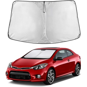 EcoNour Windshield Sunshade Compatible for Kia Forte 2014-2016 2017 2018 | Sun Visor for Front Windshield & Window Sun Shade Cover, UV Heat Blocker & Protector, Car Accessories