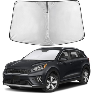 EcoNour Windshield Sunshade Compatible for Kia NIRO 2017-2020 2021 2022 | Sun Visor for Front Windshield & Window Sun Shade Cover, UV Heat Blocker & Protector, Car Accessories