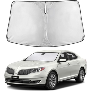 EcoNour Windshield Sunshade Compatible for Lincoln MKS 2009-2014 2015 2016 | Sun Visor for Front Windshield & Window Sun Shade Cover, UV Heat Blocker & Protector, Car Accessories