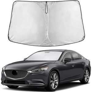 EcoNour Windshield Sunshade Compatible for Mazda 6 2014-2019 2020 2021 | Sun Visor for Front Windshield & Window Sun Shade Cover, UV Heat Blocker & Protector, Car Accessories