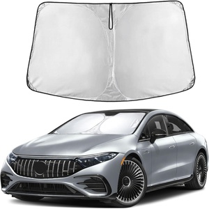 EcoNour Windshield Sunshade Compatible for Mercedes Benz EQS 2022-2024 2025 | Sun Visor for Front Windshield & Window Sun Shade Cover, UV Heat Blocker & Protector, Car Accessories