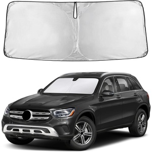 EcoNour Windshield Sunshade Compatible for Mercedes Benz GLC300 2016-2022 | Sun Visor for Front Windshield & Window Sun Shade Cover, UV Heat Blocker & Protector, Car Accessories