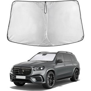 EcoNour Windshield Sunshade Compatible for Mercedes Benz GLS 2020-2025 2026 | Sun Visor for Front Windshield & Window Sun Shade Cover, UV Heat Blocker & Protector, Car Accessories