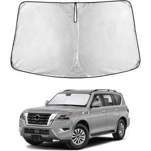 EcoNour Windshield Sunshade Compatible for Nissan Armada 2017-2023 2024 | Sun Visor for Front Windshield & Window Sun Shade Cover, UV Heat Blocker & Protector, Car Accessories