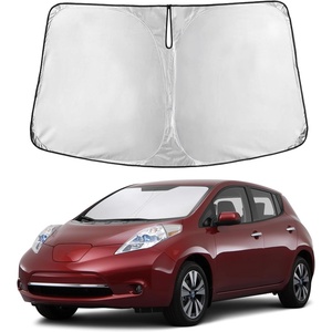 EcoNour Windshield Sunshade Compatible for Nissan Leaf 2011-2015 2016 2017 | Sun Visor for Front Windshield & Window Sun Shade Cover, UV Heat Blocker & Protector, Car Accessories