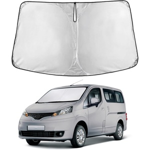 EcoNour Windshield Sunshade Compatible for Nissan NV 200 2014-2020 2021 | Sun Visor for Front Windshield & Window Sun Shade Cover, UV Heat Blocker & Protector, Car Accessories