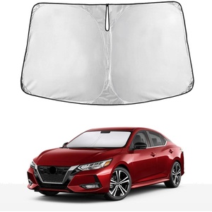 EcoNour Windshield Sunshade Compatible for Nissan Sentra 2020-2024 2025 | Sun Visor for Front Windshield & Window Sun Shade Cover, UV Heat Blocker & Protector, Car Accessories