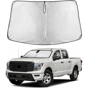 EcoNour Windshield Sunshade Compatible for Nissan Titan 2020-2022 2023 2024 | Sun Visor for Front Windshield & Window Sun Shade Cover, UV Heat Blocker & Protector, Car Accessories