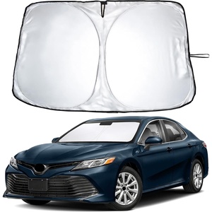 EcoNour Windshield Sunshade Compatible for Toyota Camry 2012-2015 2016 2017 | LE, SE, SE Nightshade, XLE, XSE, TRD, Sun Visor for Front Windshield Sunshade Cover, UV Blocker & Protector, Car Accessories