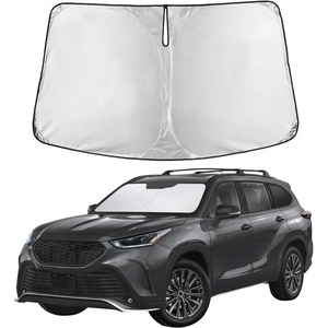 EcoNour Windshield Sunshade Compatible for Toyota Highlander 2020-2025 2026 | Sun Visor for Front Windshield & Window Sun Shade Cover, UV Heat Blocker & Protector, Car Accessories