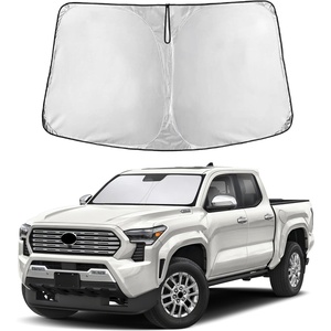 EcoNour Windshield Sunshade Compatible for Toyota Tacoma 2024 2025 2026 | Sun Visor for Front Windshield & Window Sun Shade Cover, UV Heat Blocker & Protector, Car Accessories