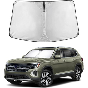 EcoNour Windshield Sunshade Compatible for Volkswagen Atlas 2018-2025 2026 | Sun Visor for Front Windshield & Window Sun Shade Cover, UV Heat Blocker & Protector, Car Accessories
