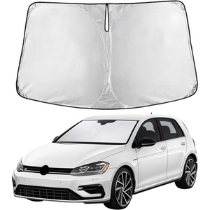 EcoNour Windshield Sunshade Compatible for Volkswagen VW Golf MK7 2013-2018 | Sun Visor for Front Windshield & Window Sun Shade Cover, UV Heat Blocker & Protector, Car Accessories
