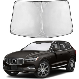 EcoNour Windshield Sunshade Compatible for Volvo XC60 2018-2024 2025 2026 | Sun Visor for Front Windshield & Window Sun Shade Cover, UV Heat Blocker & Protector, Car Accessories
