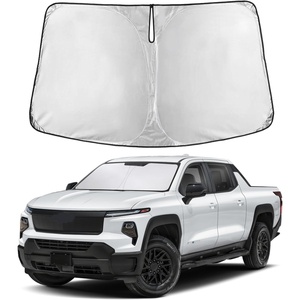 EcoNour Windshield Sunshade for Chevy Silverado EV/GMC Sierra EV 2024-2026 | Sun Visor for Front Windshield & Window Sun Shade Cover, UV Heat Blocker & Protector, Car Accessories