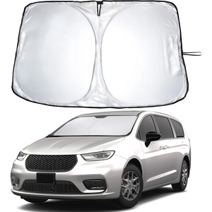 EcoNour Windshield Sunshade for Chrysler Pacifica 2017-2024 2025 2026 | Sun Visor for Front Windshield & Window Sun Shade Cover, UV Heat Blocker & Protector, Car Accessories