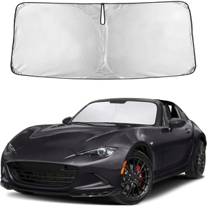 EcoNour Windshield Sunshade for Mazda MX5 Miata Convertible 2016-2024 2025 | Sun Visor for Front Windshield & Window Sun Shade Cover, UV Heat Blocker & Protector, Car Accessories