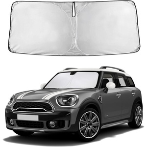 EcoNour Windshield Sunshade for Mini Country Man Cooper F60 2017-2025 2026 | Sun Visor for Front Windshield & Window Sun Shade Cover, UV Heat Blocker & Protector, Car Accessories