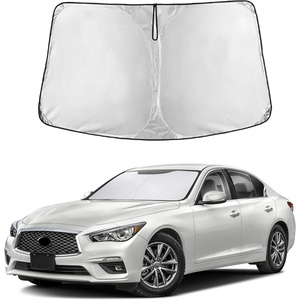 Econour Windshield Sun Shade Compatible for Rivian R1S R1T 2022-2025 2026 | Sun Visor for Front Windshield & Window Sun Shade Cover, UV Heat Blocker & Protector, Car Accessories(for Infiniti Q50 2014–2024)