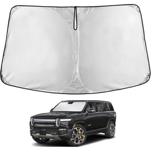 Econour Windshield Sun Shade Compatible for Rivian R1S R1T 2022-2025 2026 | Sun Visor for Front Windshield & Window Sun Shade Cover, UV Heat Blocker & Protector, Car Accessories(For Rivian R1S / R1T (2022–2026))