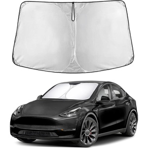 Econour Windshield Sun Shade Compatible for Rivian R1S R1T 2022-2025 2026 | Sun Visor for Front Windshield & Window Sun Shade Cover, UV Heat Blocker & Protector, Car Accessories(For Tesla Model Y / Model 3 (2017-2026))