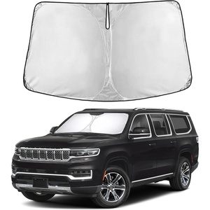 Econour Windshield Sun Shade Compatible for Rivian R1S R1T 2022-2025 2026 | Sun Visor for Front Windshield & Window Sun Shade Cover, UV Heat Blocker & Protector, Car Accessories(For Jeep Grand Wagoneer (2022-2026))