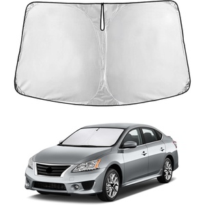 Econour Windshield Sun Shade Compatible for Rivian R1S R1T 2022-2025 2026 | Sun Visor for Front Windshield & Window Sun Shade Cover, UV Heat Blocker & Protector, Car Accessories(For Nissan Sentra (2007 – 2012))