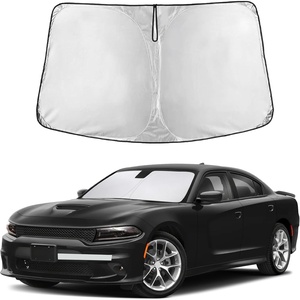 Econour Windshield Sun Shade Compatible for Rivian R1S R1T 2022-2025 2026 | Sun Visor for Front Windshield & Window Sun Shade Cover, UV Heat Blocker & Protector, Car Accessories(for Dodge Charger 2011–2023)